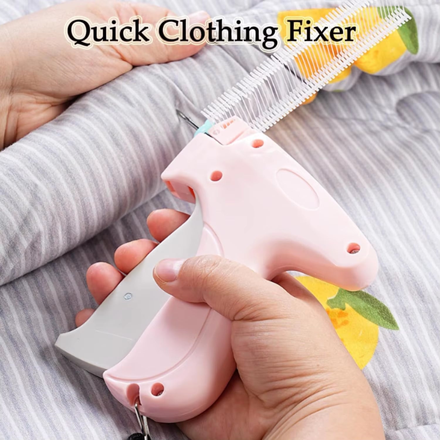 Fine Stitch Gun Stitchy Quick Clothing Fixer for Clothes Micro Tagging Gun Clothing Mini Speedy Sticky Sewing Gun Hemming Tool